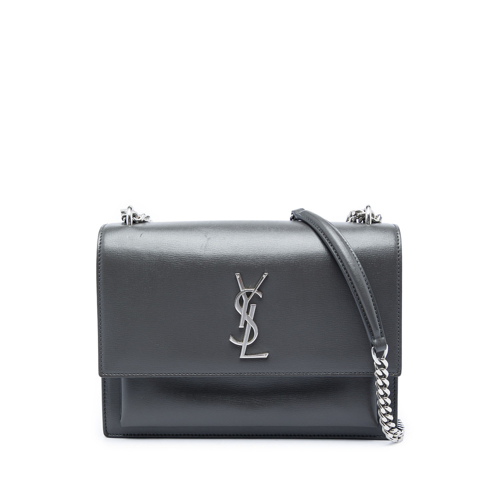 Pre-Loved Saint Laurent Medium Calfskin Monogram Sunset Crossbody